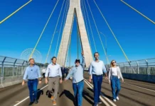 Lula inaugura Ponte da Integração Brasil-Paraguai em Foz do Iguaçu e faz apelo por pontes, não muros, na América do Sul